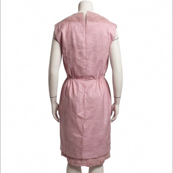 Vintage Hand-Beaded Pink Silk Cocktail Dress | Custom Couture Formal | MCM | - Picture 6 of 16